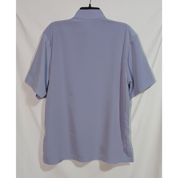 Kim Lai Fashions XL 100% Silk Chinese Tang Shirt Light Blue Dragon Frog Buttons - Picture 2 of 9